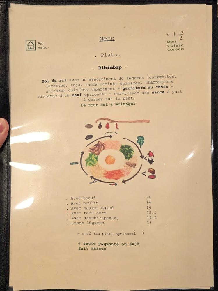 Mon Voisin Coréen - Menu Image 2